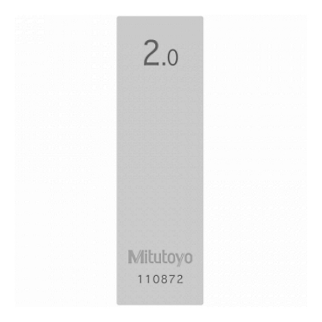 Mitutoyo 611612-031 Cale parallèle individuelle en acier 2mm  Classe 1